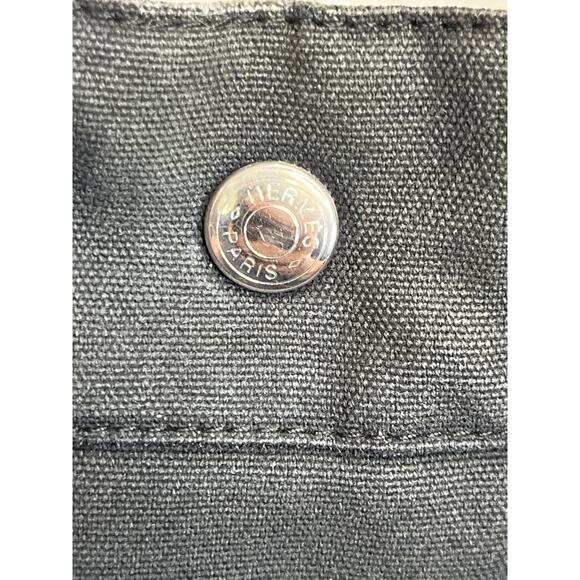 Hermès Fourre Tout PM Gray Canvas Tote Bag with Zip Pocket and Snap Closure - Picture 2 of 16